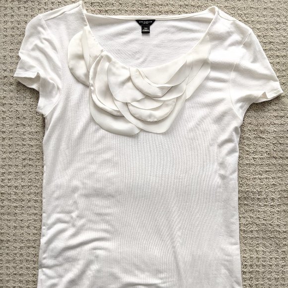 Ann Taylor cream top size XS - Picture 3 of 11